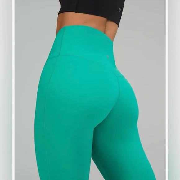 NWOT- Lululemon Teal/Green Align High Rise Mini-Flare Pant 32”. - Picture 3 of 6